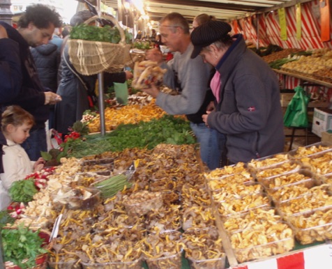 Mushroom Vendor at the Sunday Market.